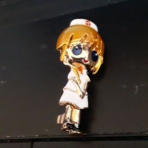 Cute Nurses Brooch 1 1/2"x3/4"